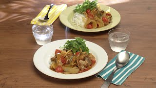 【3分クッキング公式】さば缶とミニトマトのクイックカレー