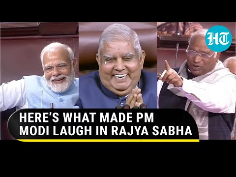 PM Modi cracks up as Kharge’s joke leaves Rajya Sabha in splits | Watch What Happened