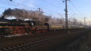 preview picture of video 'BR 35 .   35 1019-5  (Lausitzer Dampflokclub )  bei Senftenberg .'