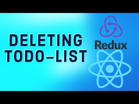 React Tutorial 29 Todo List with Redux | Deleting Todo List