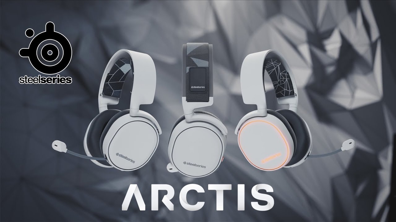 Наушники с микрофоном Steelseries Arctis 7 белые 1.2м мониторы Radio оголовье (61464)