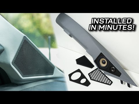 Front Left A-Pillar Tweeter Speaker Cover for Tesla Model 3, Replacement Part 1095657-00-F, 2017-2023 video review thumbnail