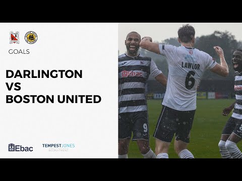 Goals: Darlington v Boston United