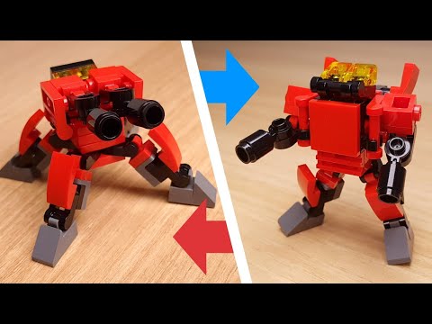 LEGO brick Turret transformer robot tutorial PTR301 #LEGO #Torbjörn #Turret #レゴ変形ロボ #レゴアイデア #레고변신로봇