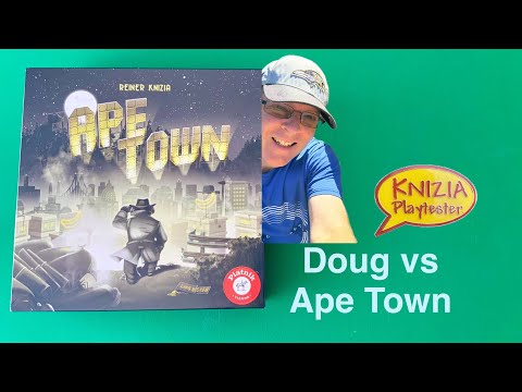 Doug vs Ape Town.  A quick look at Knizia's latest tile laying game.