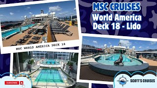 MSC World America Deck 18 Tour