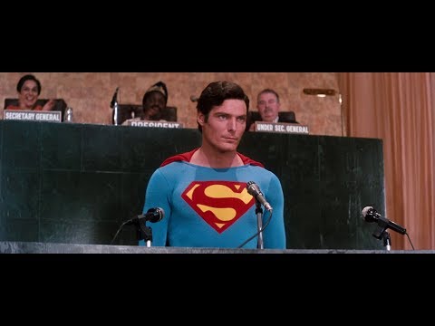 Superman IV - Superman talking to the United Nations