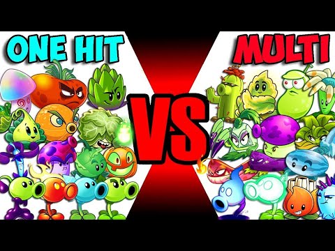 Team GREEN R PURPLE VS RED & ORANGE - Who Will Win? PvZ 2 Team Plant VS Team Plant
