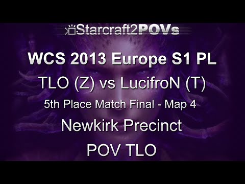 SC2 HotS - WCS 2013 EU S1 PL - TLO vs LucifroN - 5th Place Final - Map 4 - Newkirk Precinct - TLO