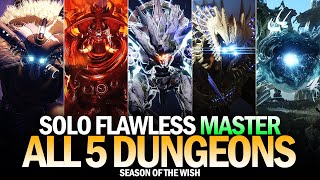 Solo Flawless All 5 Master Dungeons [Destiny 2]