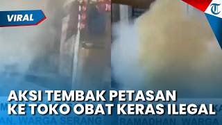 Viral Toko Obat Ilegal Diserang Petasan! Warga Geram karena Buka & Ramai saat Bulan Ramadhan