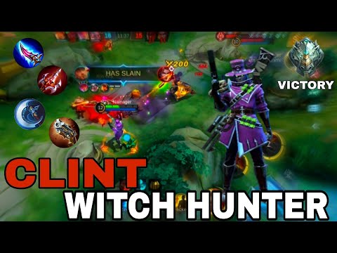 CLINT WITCH HUNTER | CLINT BEST FIGHT | DEADLY BULLET SHOTS | MOBILE LEGENDS