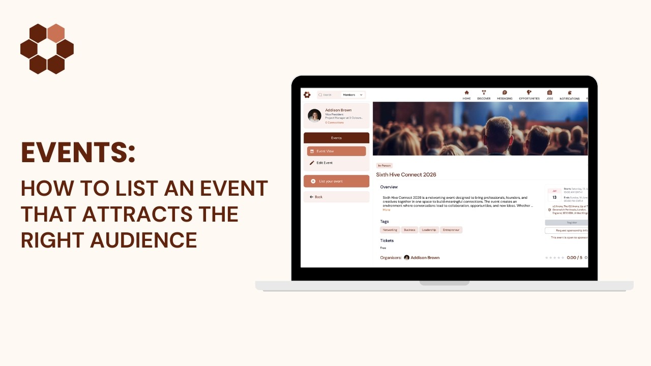 How to List an Event That Attracts the Right Audience