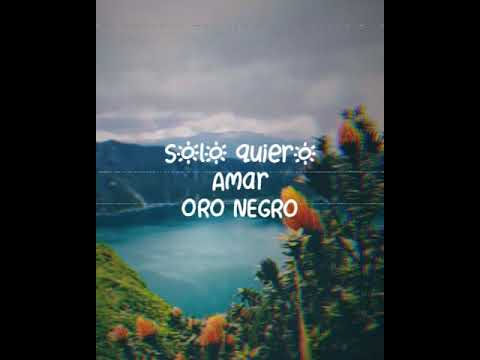 Solo quiero amar - Oro negro