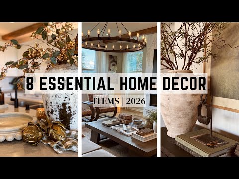 8 ESSENTIAL HOME DECOR ITEMS EVERYONE SHOULD OWN || 2026