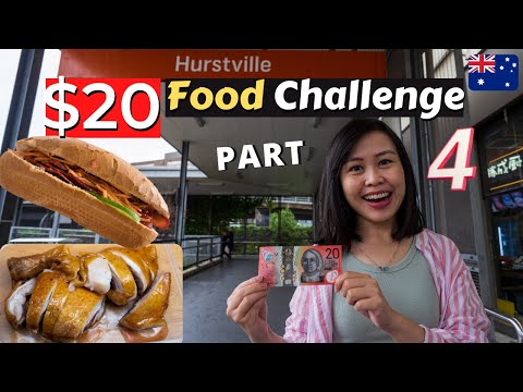 $20 FOOD Challenge for 24 HOURS l Hurstville BEST Banh Mi & Soy Sauce Chicken l Sydney Cheap Eats