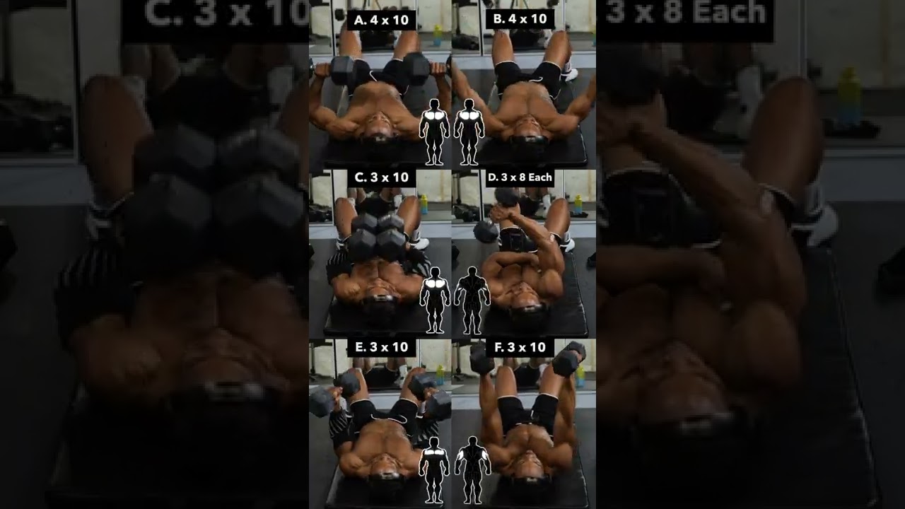 Train Chest & Triceps with Dumbbells and No Bench!