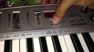 Video thumbnail for How to Reset Settings on M-Audio Oxygen 8 Midi Controller by FixItUrselfDummy