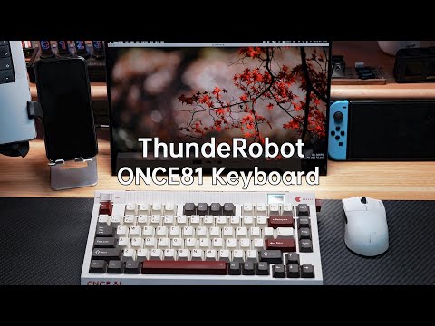 Thunderobot ONCE81 Tri-Mode 81 RGB Oetemu Blue switch USB EN White/Red