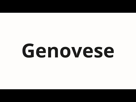 How to pronounce Genovese