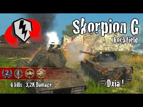 WoT Blitz Skorpion G - 6 Kills 3,2k Damage Replay