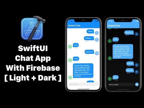SwiftUI Chat App With Firebase - Global Chat App - Firebase Cloud Firestore - SwiftUI 2.0 Tutorials