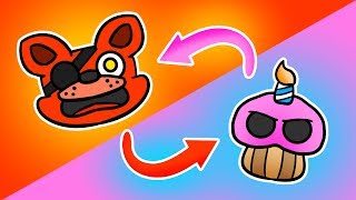 Minecraft Fnaf 1: Cupcake And Foxy The Pirate Switch Bodies (Minecraft Roleplay)