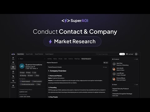 SuperAGI - AI Agent Video