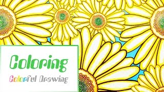 Speed Coloring - Coloriage Tournesols !