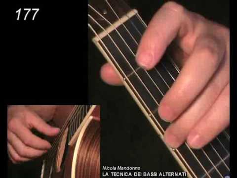Fingerpicking lessons 175-178, Alternating Bass Guitar Method