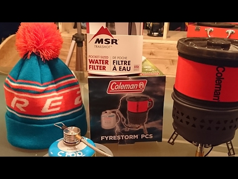 First look at Coleman fyrestorm pcs & Msr trailshot mini waterfilter not "REVIEW"
