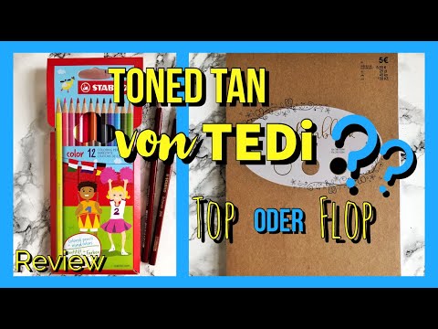 STABILO colored pencils & TONED TAN from TEDi tested | Review
