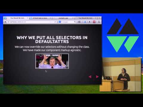 MountainWest JavaScript 2014 - You should be using Twitter's Flight framework.