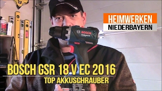 Bosch GSR 18 V EC 2016 "TOP Akkuschrauber" mit Röhm Bohrfutter