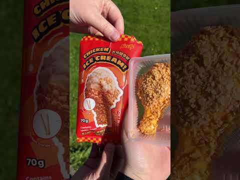Viral Fried Chicken Ice Cream Taste Test! 🍗🍦