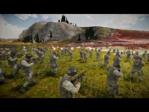 5000 Modern Soldiers vs 22000 Orcs and Trolls