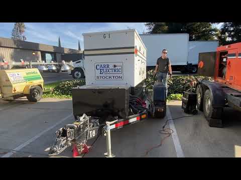 Trailer Mounted Generac GR85 Diesel Generator with Acoustic Enclosure