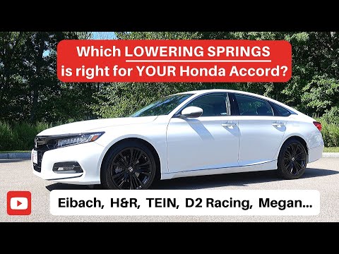 (10th Gen) 2018+ Honda Accord Lowering Springs - Suspension Mods!