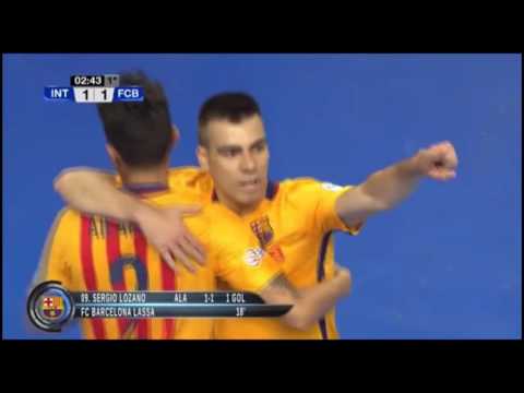 Gol de Sergio Lozano (1-3) en Movistar Inter - FC Barcelona Lassa. 2º Final Play Off
