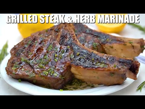 Grilled Steak with Herb Marinade - Sweet and Savory Meals