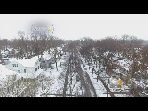 Drone 2: Evanston, From Shoveling To Sledding 2017's Mid-March Snow