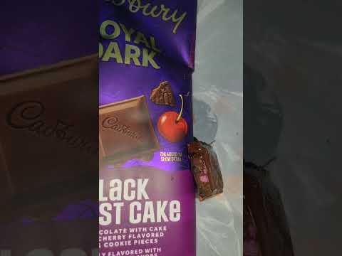 Cadbury royal dark candy bar black forest cake #candy #shortsvideo