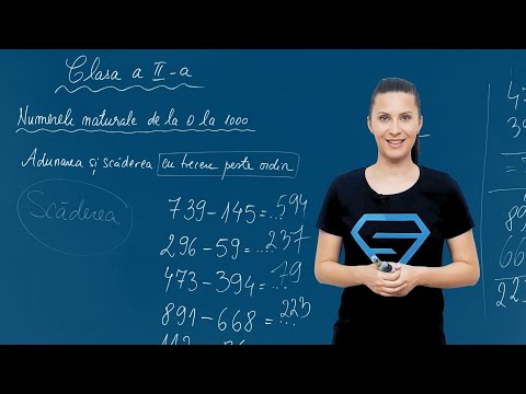 Scăderea cu trecere peste ordin - Matematica - Clasa II-a