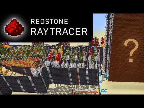 I built a 3D RAY-TRACER using REDSTONE  (Minecraft) + Download