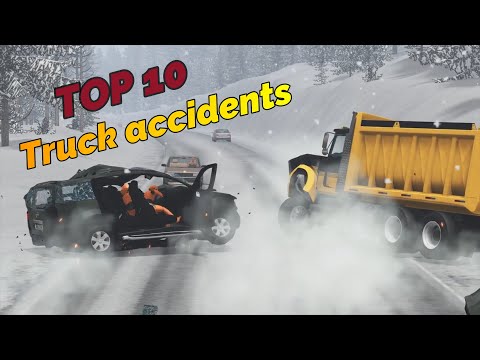 TOP 10 Most Realistic Truck Crashes BeamNG. Drive