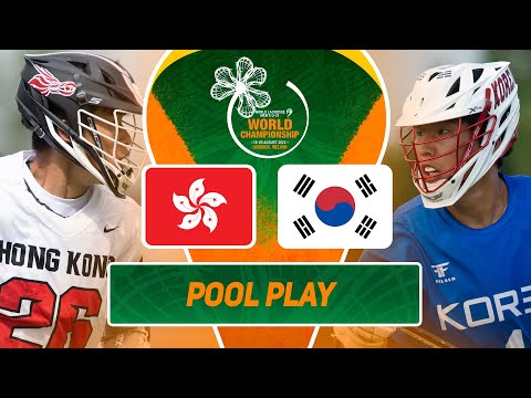 Hong Kong vs Korea | Pool Play Full Game | 2022 World Lacrosse Men's U21 Championship