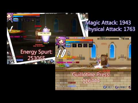 [Battle Magician] Guillotine Press vs Energy Spurt Damage Comparison