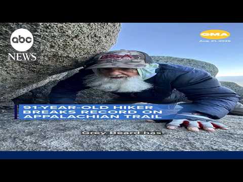 91-year-old hiker breaks record on Appalachian Trail