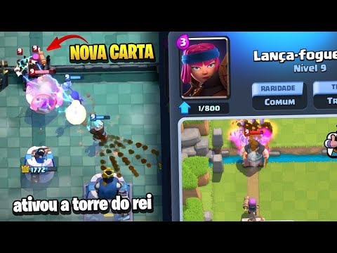 VAZOU + da Nova Carta FOGUETEIRA do CLASH ROYALE