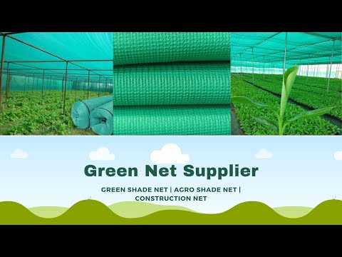 Nylon 50 m green shade net, 1 mm